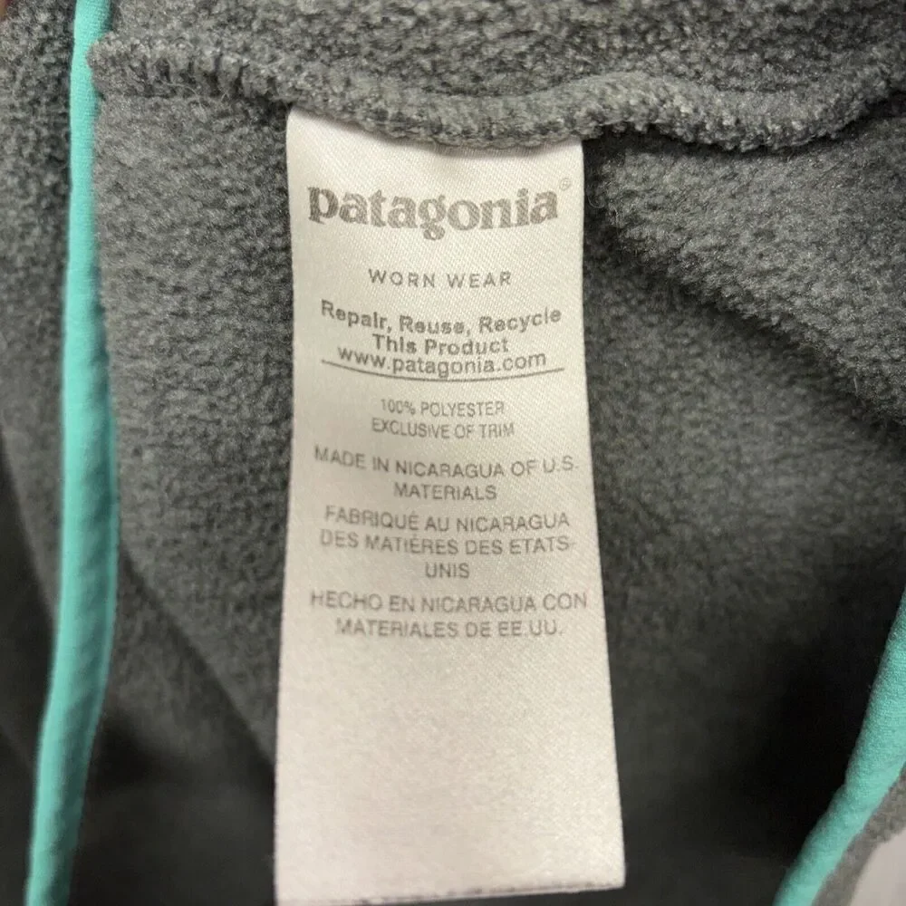 Womens Size XS Patagonia Synchilla Grey Fleece EUC
